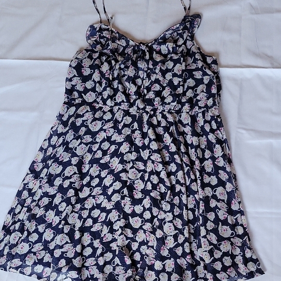 LC Lauren Conrad Disney Beauty And The Beast  Floral Sleeveless Dress Size XXL - Picture 4 of 10